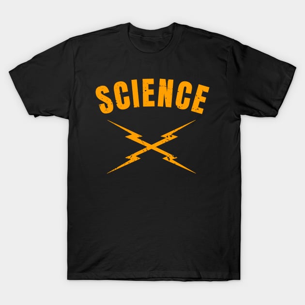 Science Lightning Bolts T-Shirt by Oolong